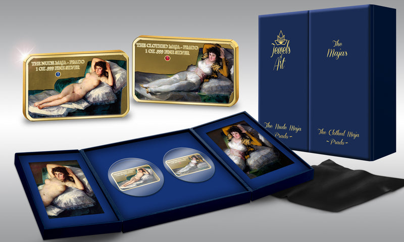 2015 2 Pound Jewels of Art: Nude and Clothed Maja 2-Coin Set