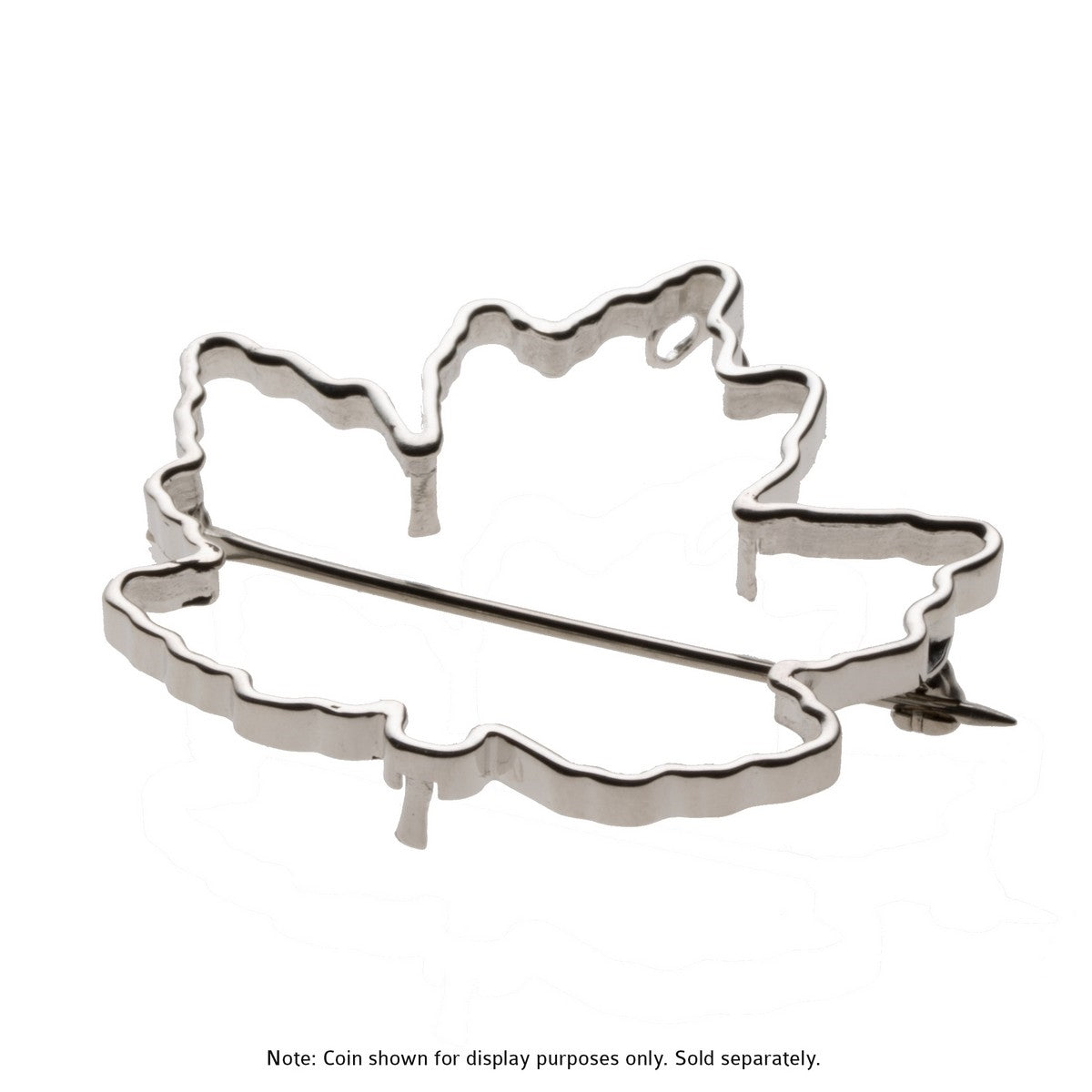 Sterling Silver Maple Leaf-Shaped Brooch/Pendant Bezel