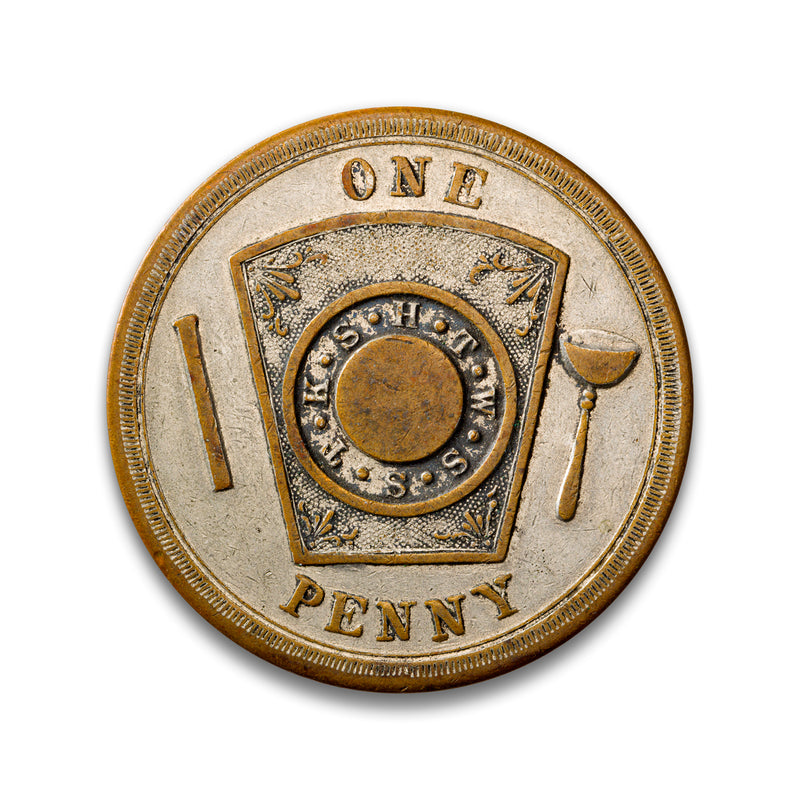 United States of America 1907 - 1 Penny Masonic Penny Chicago VF