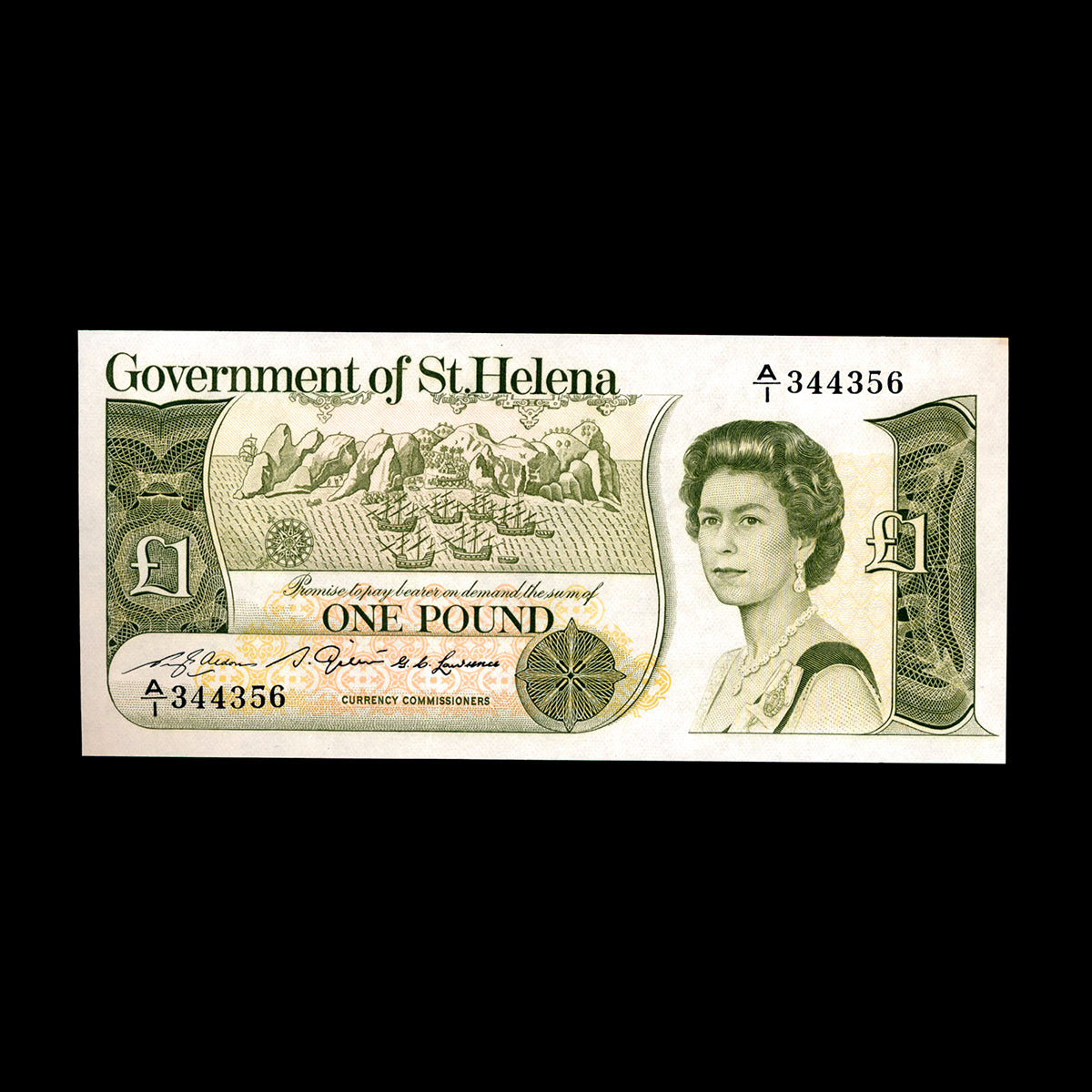 Saint Helena & Ascension 1 Pound 1976 Elizabeth II Issued note UNC-60